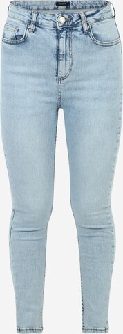 Trendyol Petite גזרת סלים ג'ינס בכחול: מלפנים