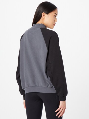 QUIKSILVER Athletic Sweatshirt 'UPSIDEDOWN' in Grey