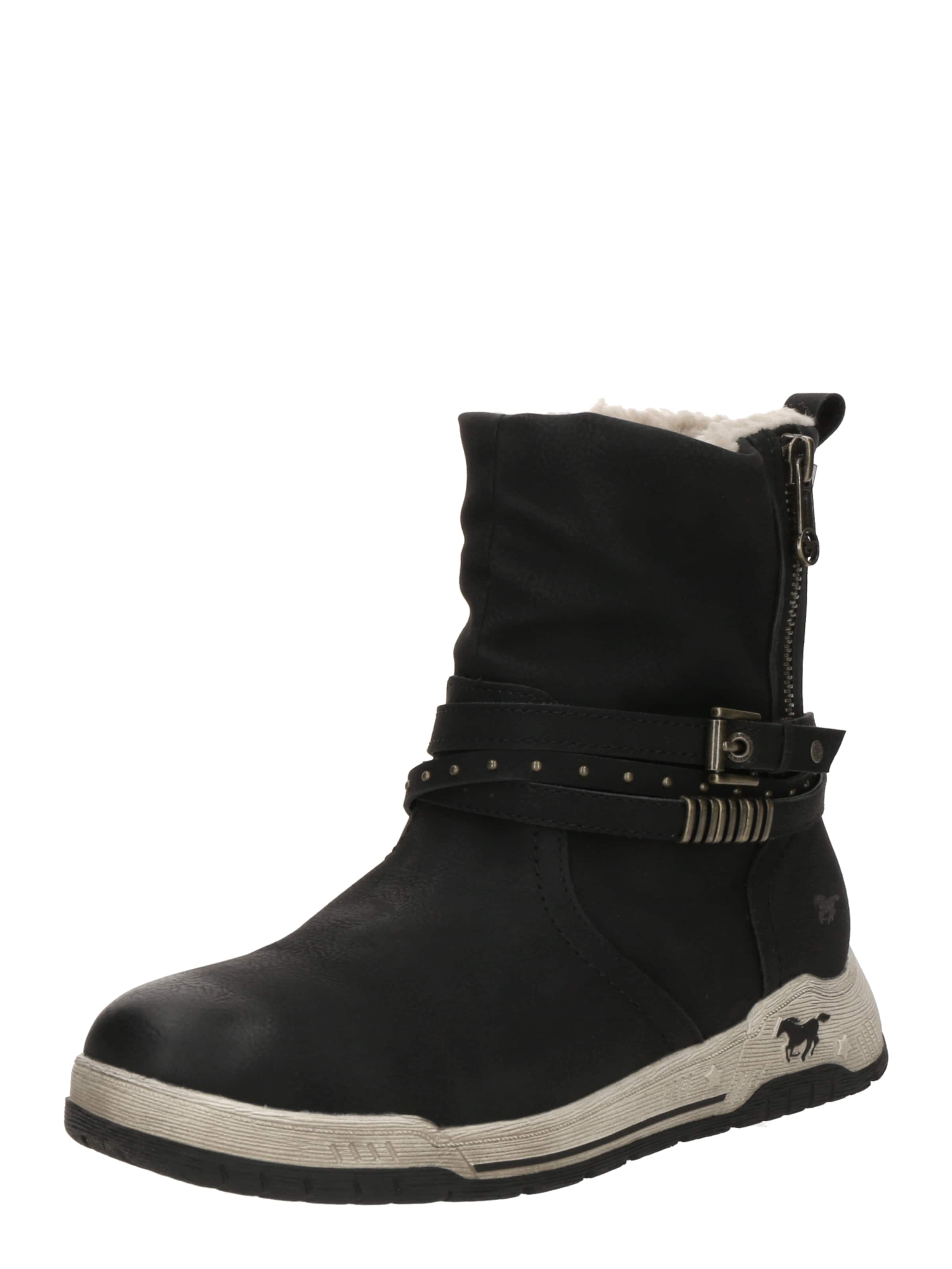 MUSTANG Stiefelette in Schwarz: Vorderseite