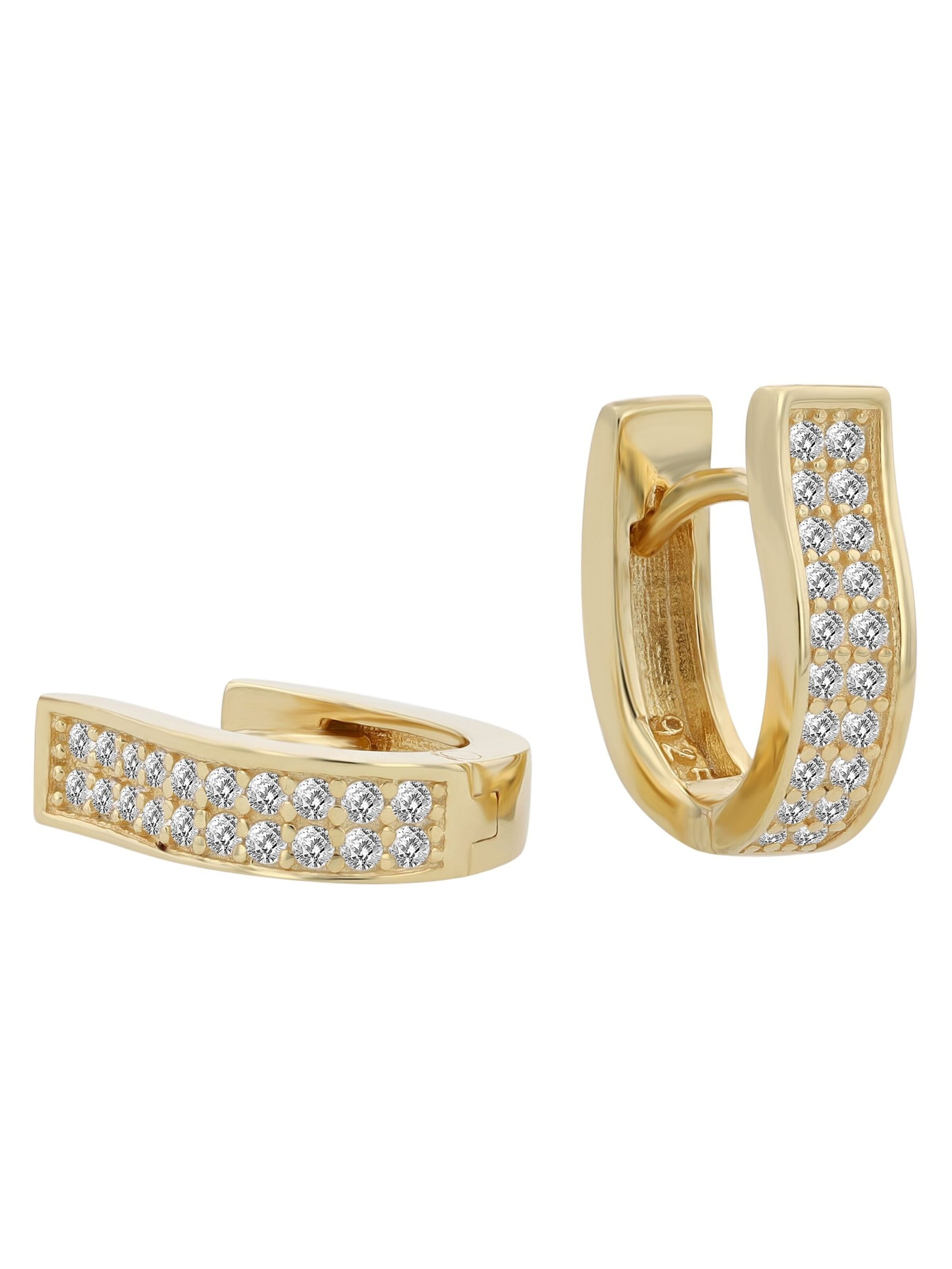 Akzent Ohrringe 'Yucca, 925 Sterlingsilber, langlebig'‌‌‌‌‌‌‌‌‌ in Gold