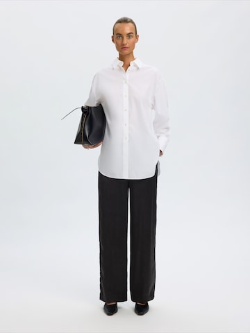 SELECTED Wide leg Pants 'SLWVIDA' in Black