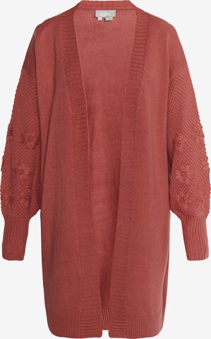 Cardigan Usha en rose : devant