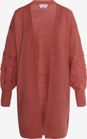 Usha Knit Cardigan in Pink: front