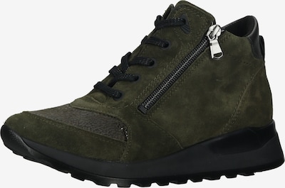 WALDLÄUFER Bottines à lacets en gris foncé / vert foncé, Vue avec produit