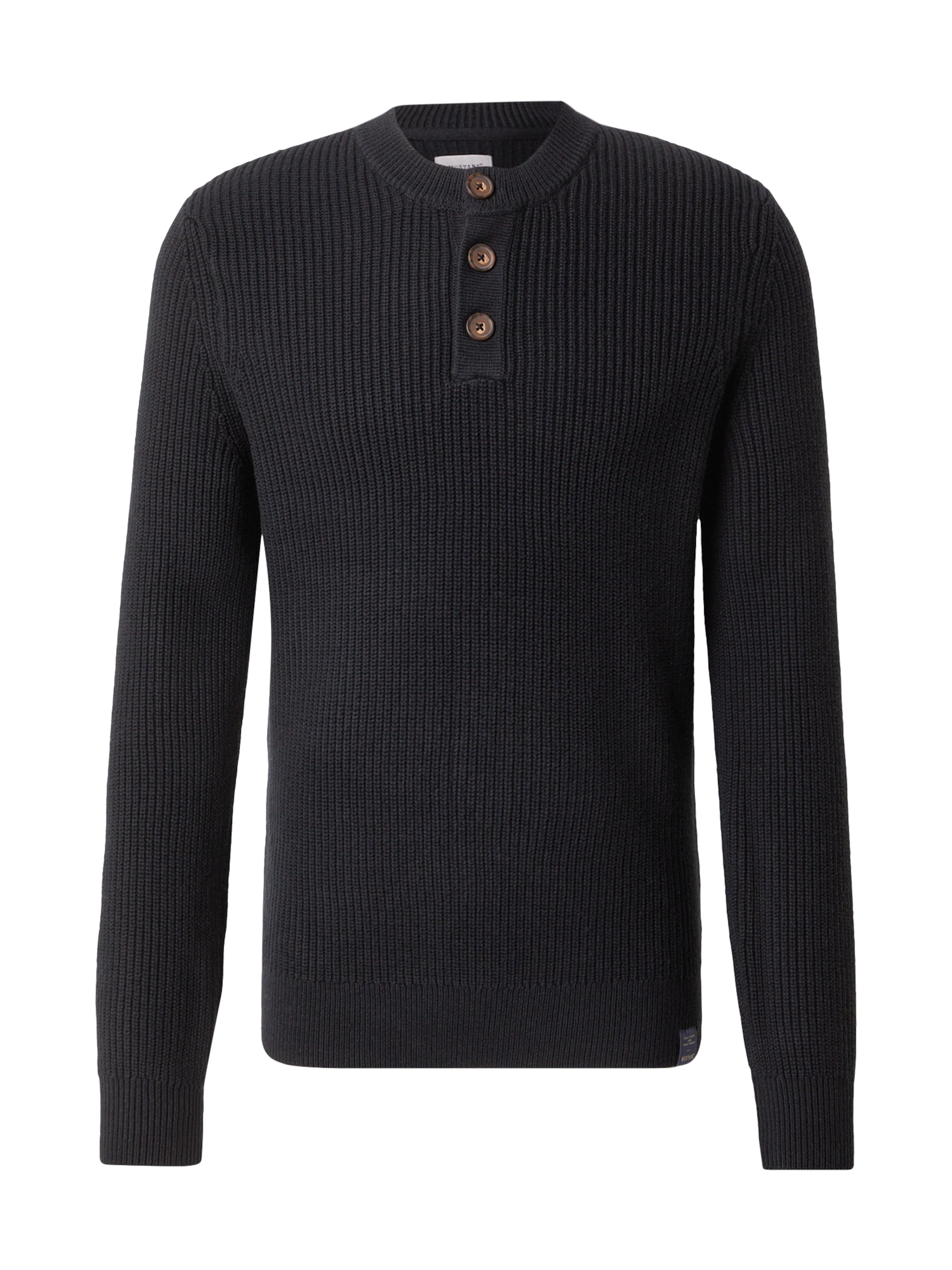 MUSTANG - Jersey 'STYLE EASTPORT' en negro: frente