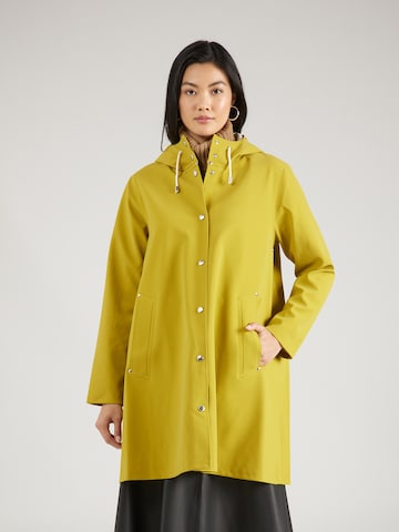 Stutterheim Between-Seasons Coat in Yellow: front