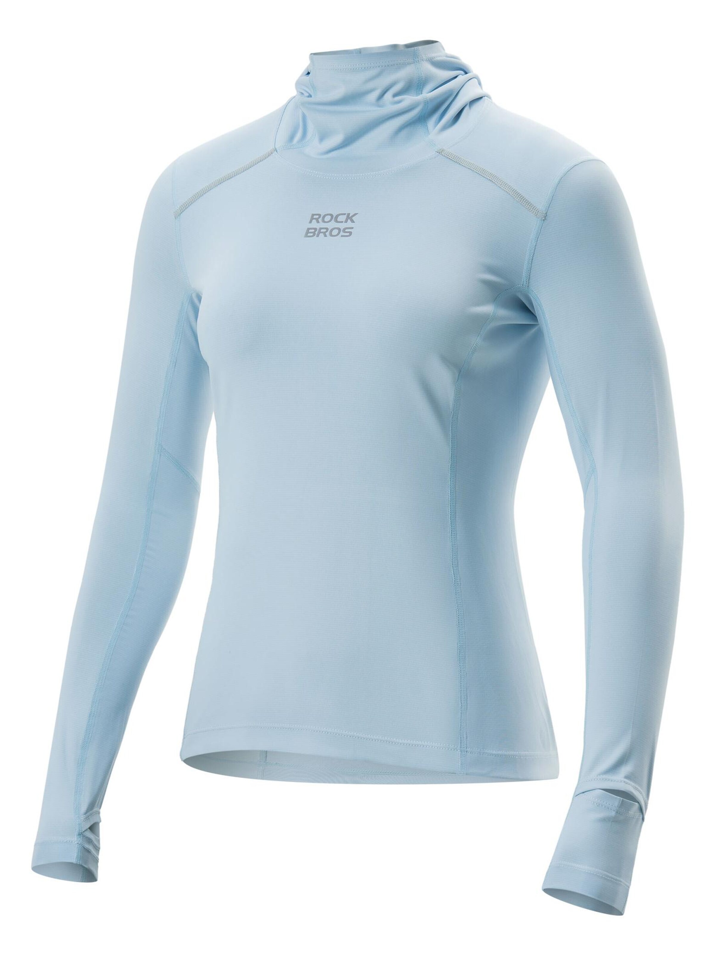 ROCKBROS Athletic Sweatshirt 'Damen Jacke Radtrikot Langarm' in Blue: front