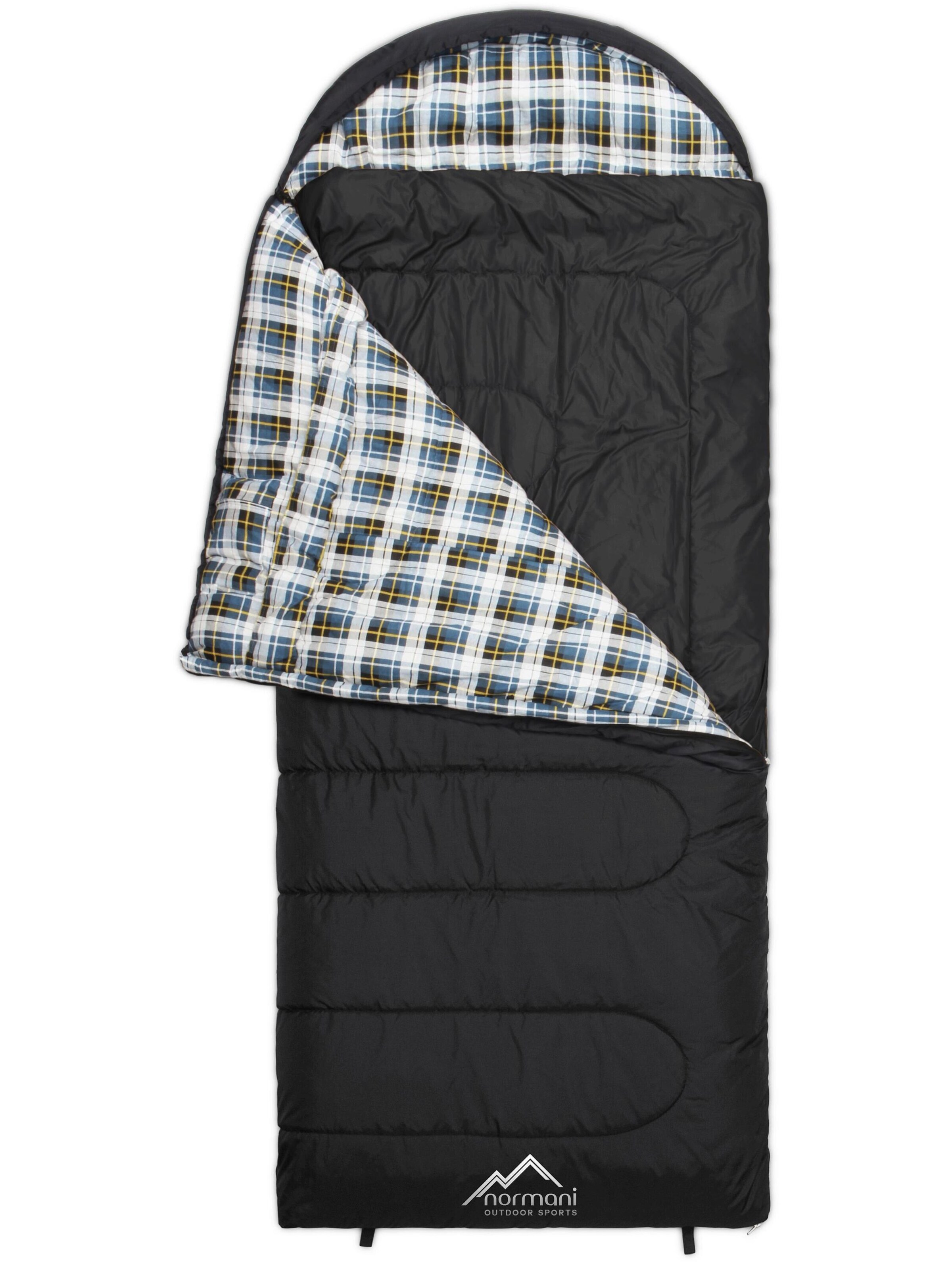 normani Sleeping Bag 'Antarctica' in Black