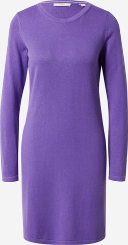 ESPRIT Knitted dress in Purple: front