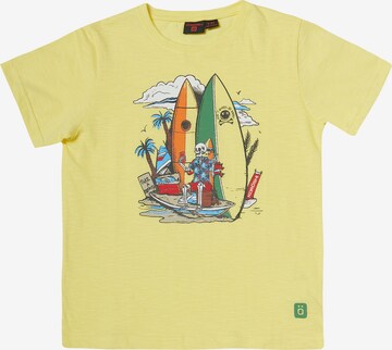 T-Shirt KOROSHI en jaune : devant