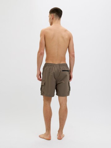 JACK & JONES Badeshorts 'JPSTNaxos' in Braun