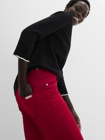 bonprix Slimfit Hose in Rot