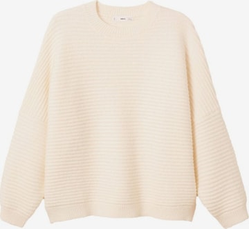 Pull-over MANGO en beige : devant