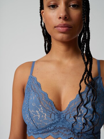Skiny Triangel BH in Blau