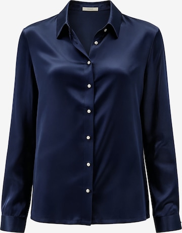 Lilysilk Bluse in Blau: Vorderseite