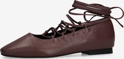 SACHA Ballerines à lanières en 36 en lie de vin, Vue avec produit