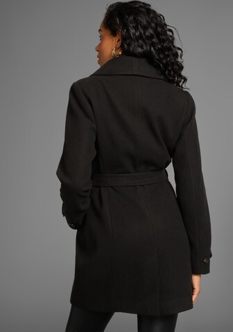 LAURA SCOTT Between-Seasons Coat in Black