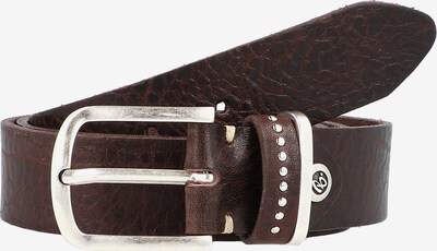 Cintura 'Cleo' b.belt Handmade in Germany di colore marrone scuro / argento, Visualizzazione prodotti