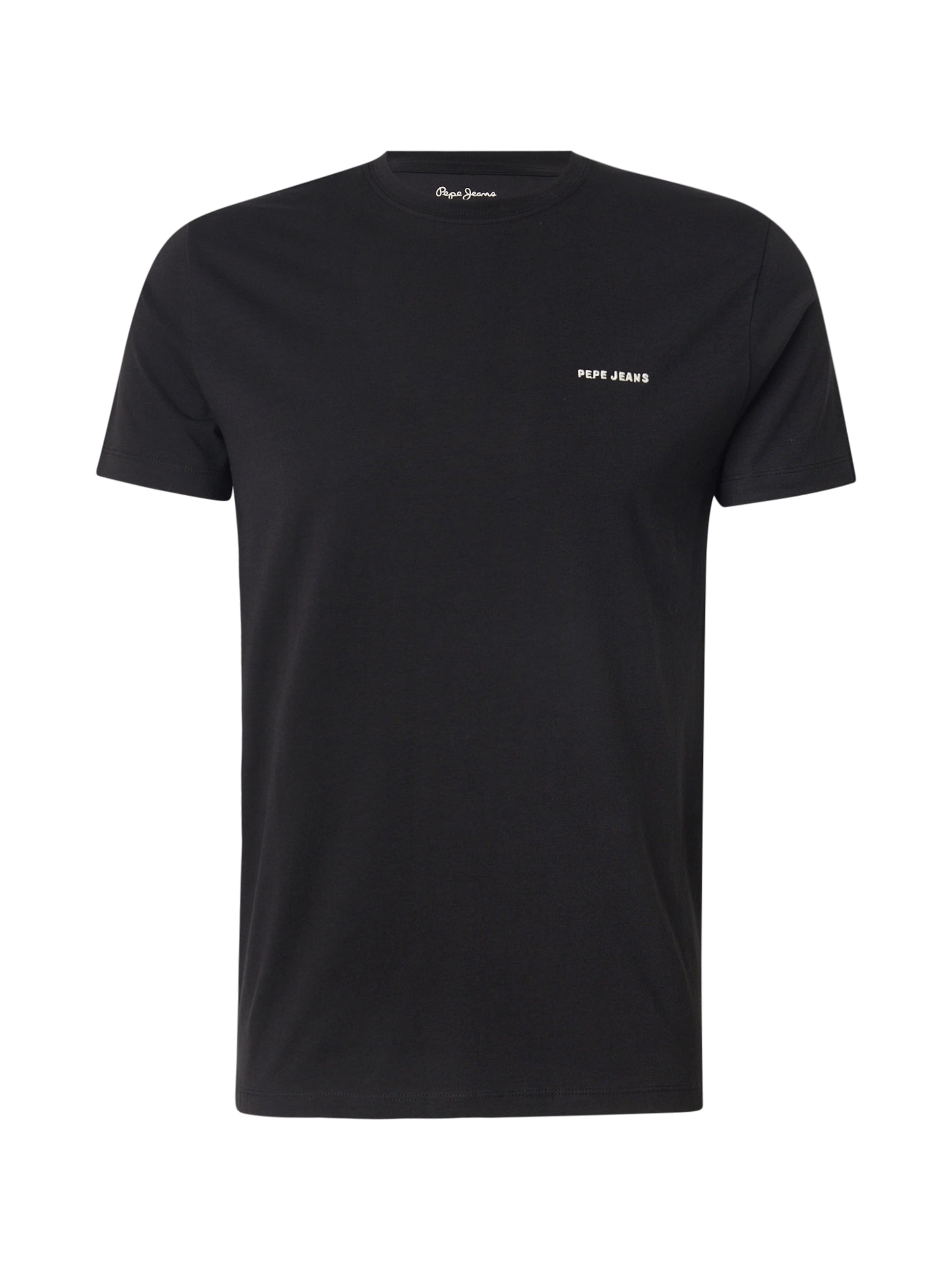 Pepe JeansMajica - crna boja: prednji dio
