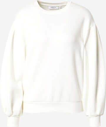 Sweat-shirt MSCH COPENHAGEN en blanc : devant