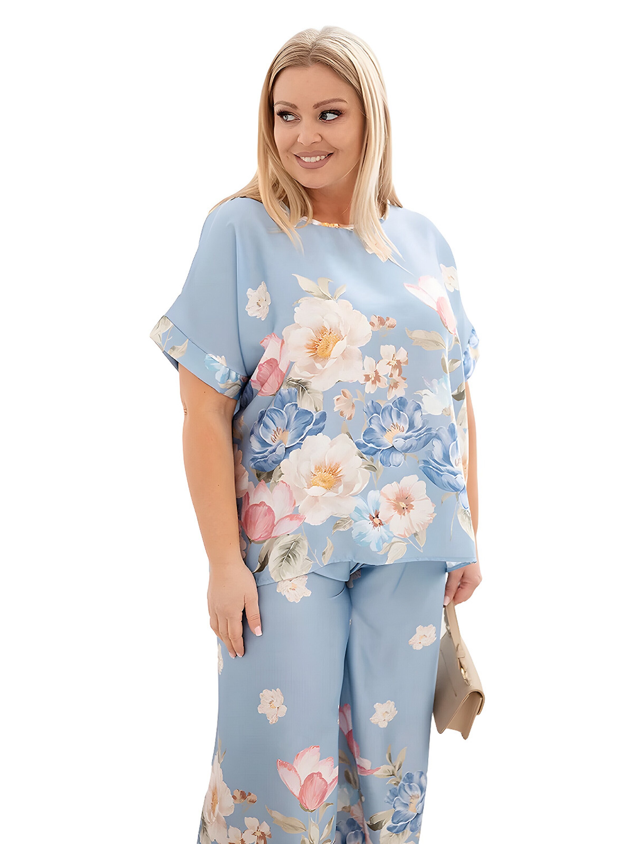 Lumera Domácí oblečení 'Dalia' – modrá