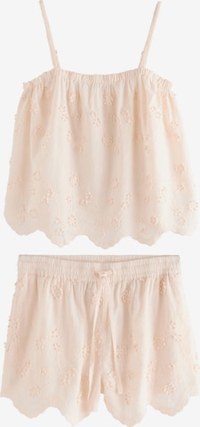 rožinė Next Pižama su šortais: priekis