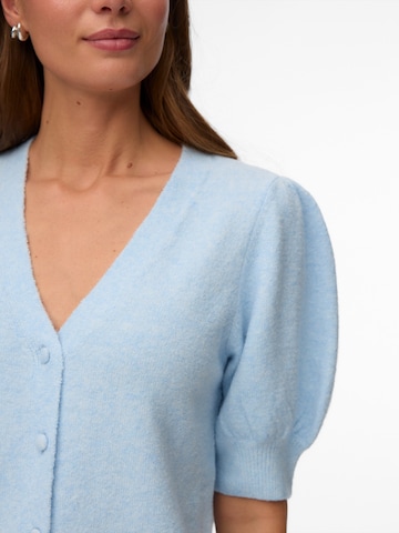 VERO MODA Knit Cardigan 'VMDOFFY' in Blue