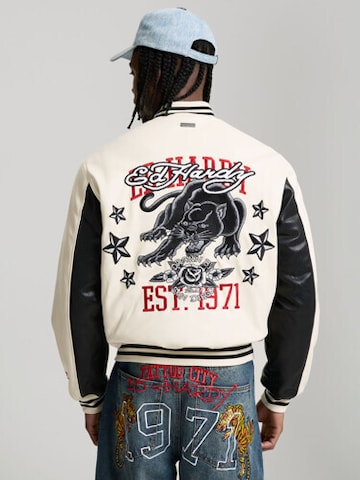 bēšs Ed Hardy Ziemas jaka '1971 Panther'