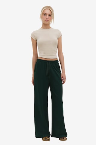 Wide Leg Pantalon No Matter What en vert