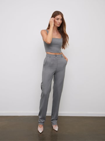 RÆRE by Lorena Rae Slim fit Pleated Pants 'Kim Tall' in Grey