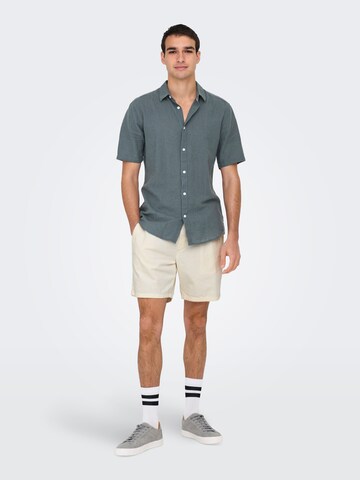 Only & Sons Slim Fit Hemd 'ONSCaiden' in Blau