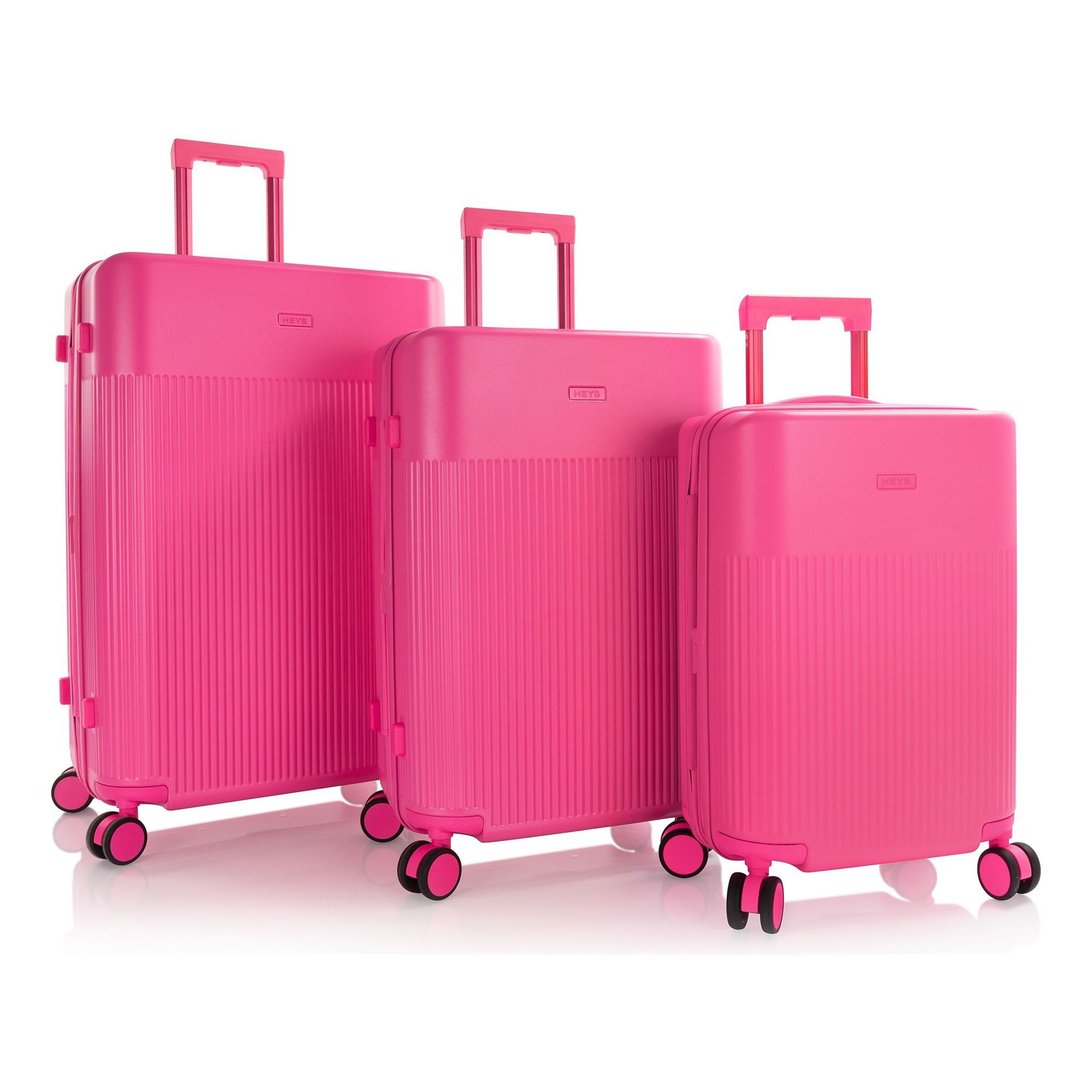 Heys Suitcase Set 'HiLite' in Pink: front