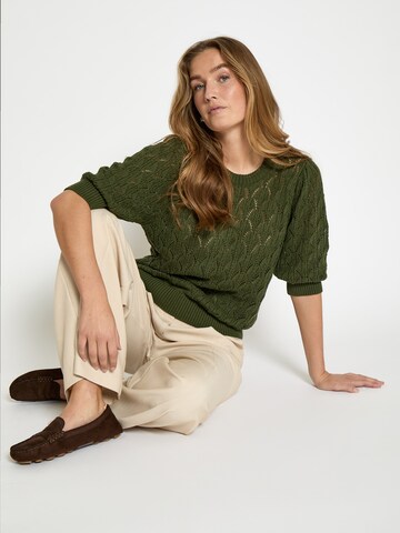 Pullover 'Lamina' di minus in verde