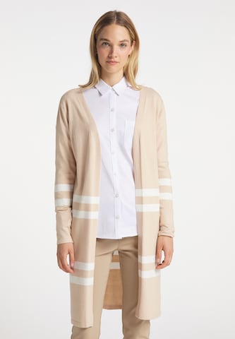 DreiMaster Klassik Knit Cardigan in Beige: front