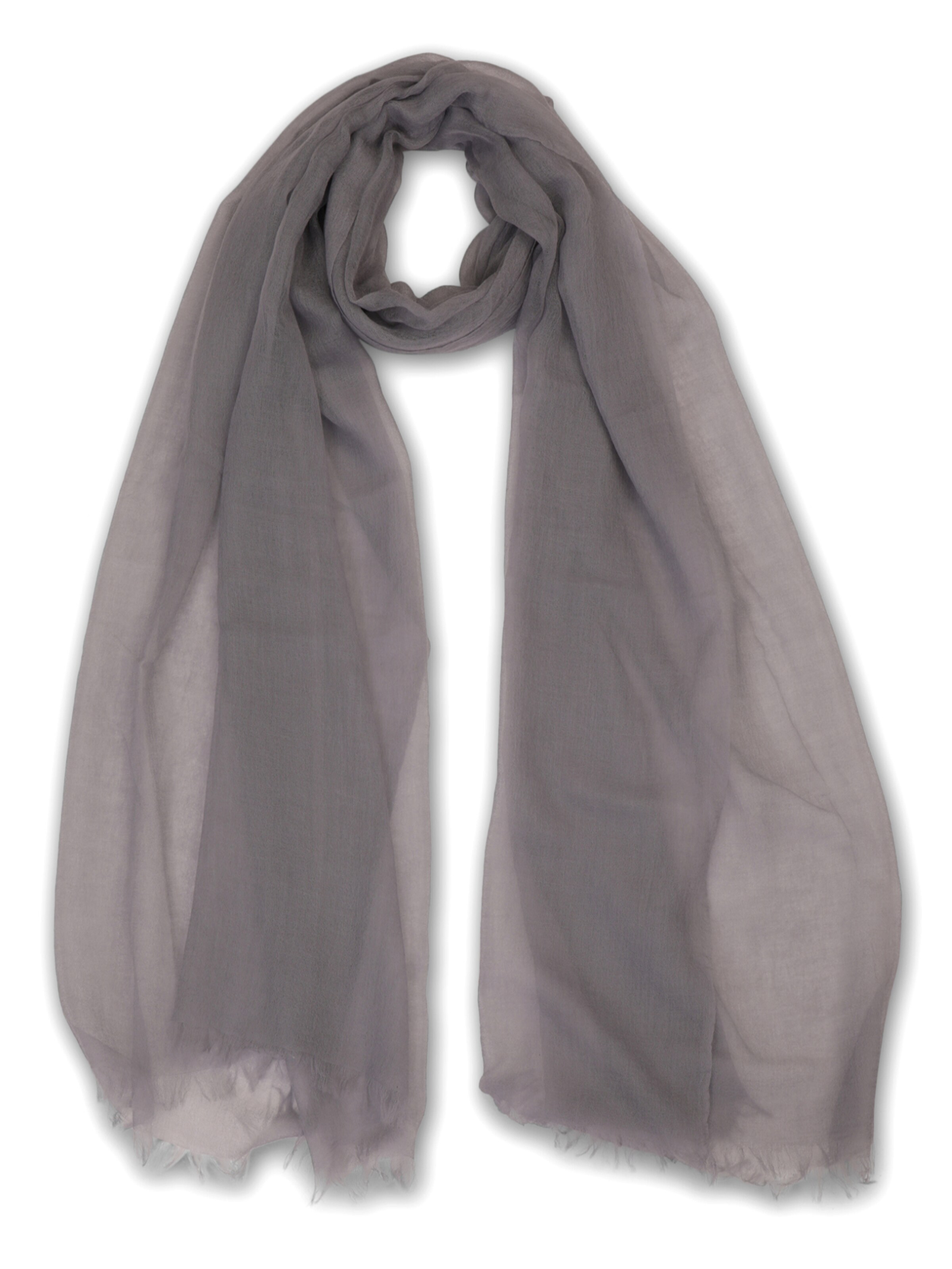 Écharpe CASH-MERE.CH en gris : devant