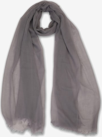CASH-MERE.CH Kaschmir Schal in Grau: Vorderseite