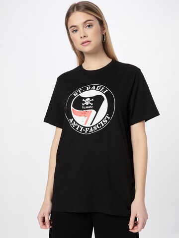 FC St. Pauli Shirt in Zwart: voorkant