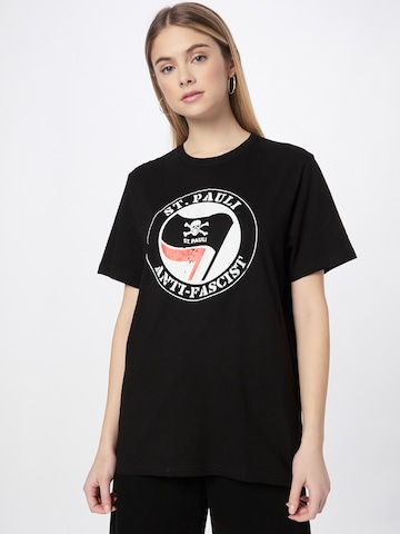 T-shirt FC St. Pauli en noir : devant