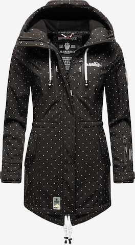 MARIKOO Raincoat 'Zimtzicke' in Black: front