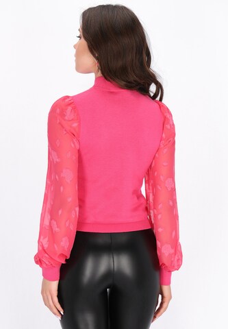 faina - Pullover 'Festive' em rosa