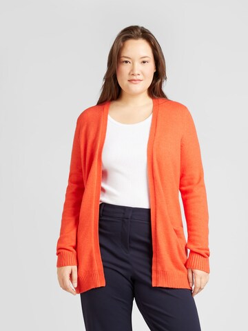 Cardigan 'Ril' EVOKED en rouge : devant