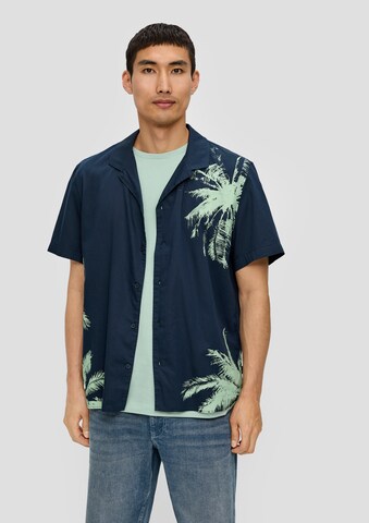 s.Oliver Regular fit Overhemd in Blauw: voorkant
