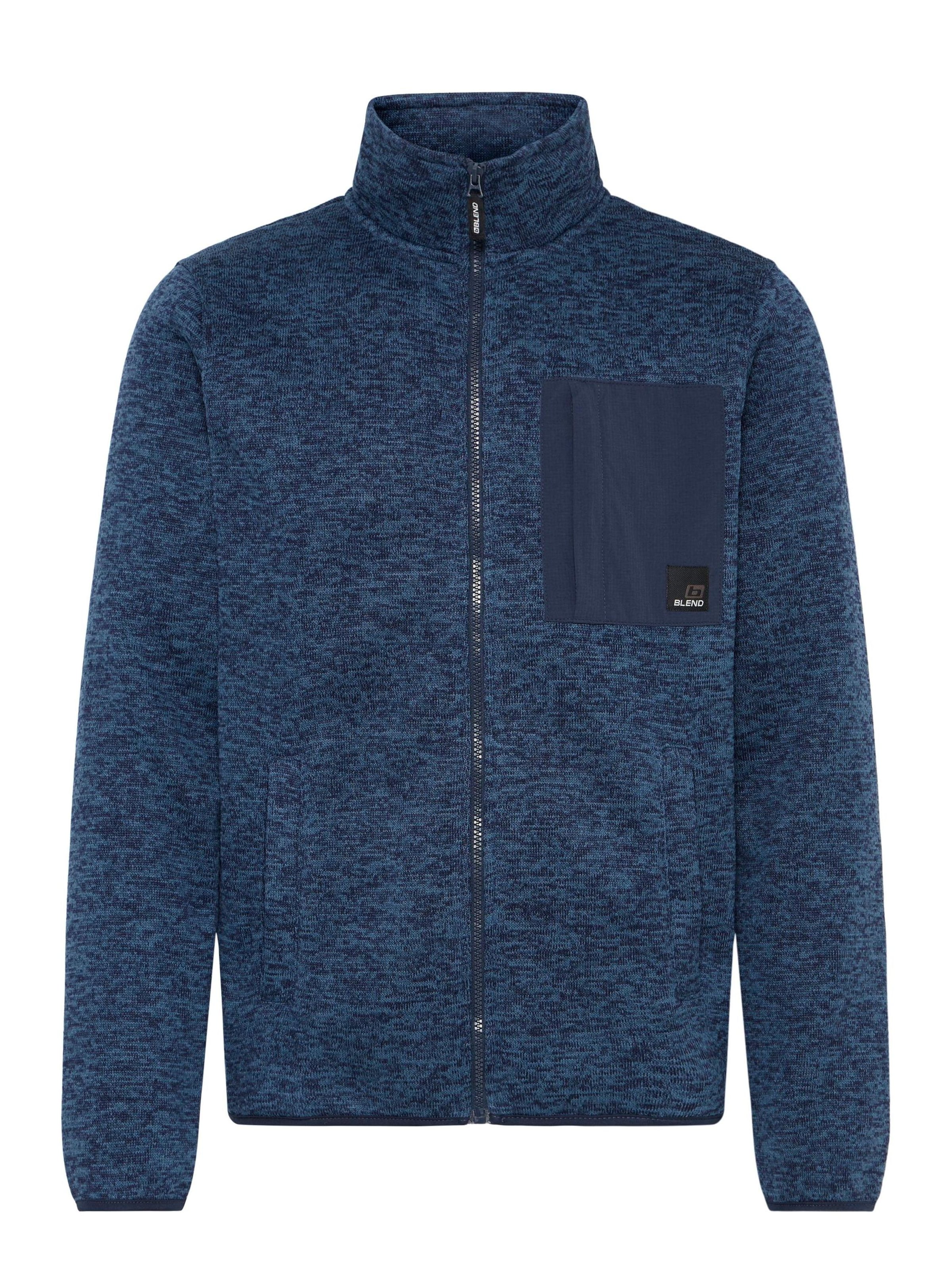 BLEND - Casaco de velo ' BHMMelfe ' em azul: frente