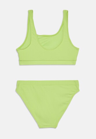 4F Junior Bustier Bikini in Groen: terug