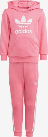 ADIDAS ORIGINALS Träningsoverall 'Adicolor' i rosa: framsida