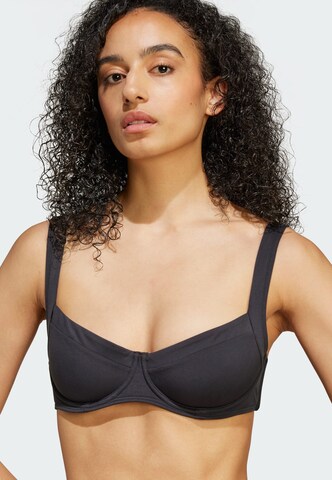ADIDAS ORIGINALS Balconette Bikinitop in Zwart: voorkant