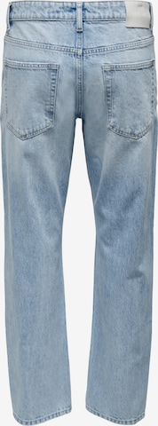 Only & Sons Loosefit Jeans 'Edge' in Blau