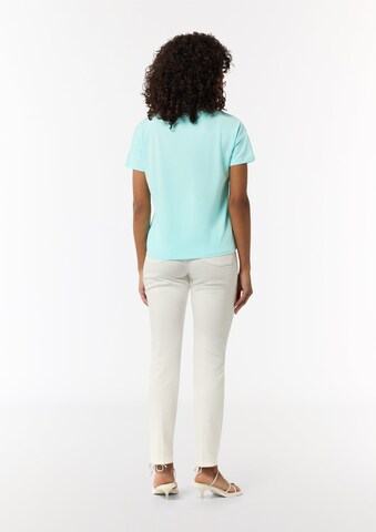 T-shirt COMMA en bleu : derrière