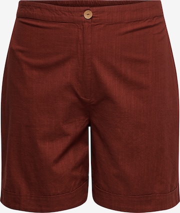 ONLY Carmakoma Regular Housut värissä punainen: etupuoli