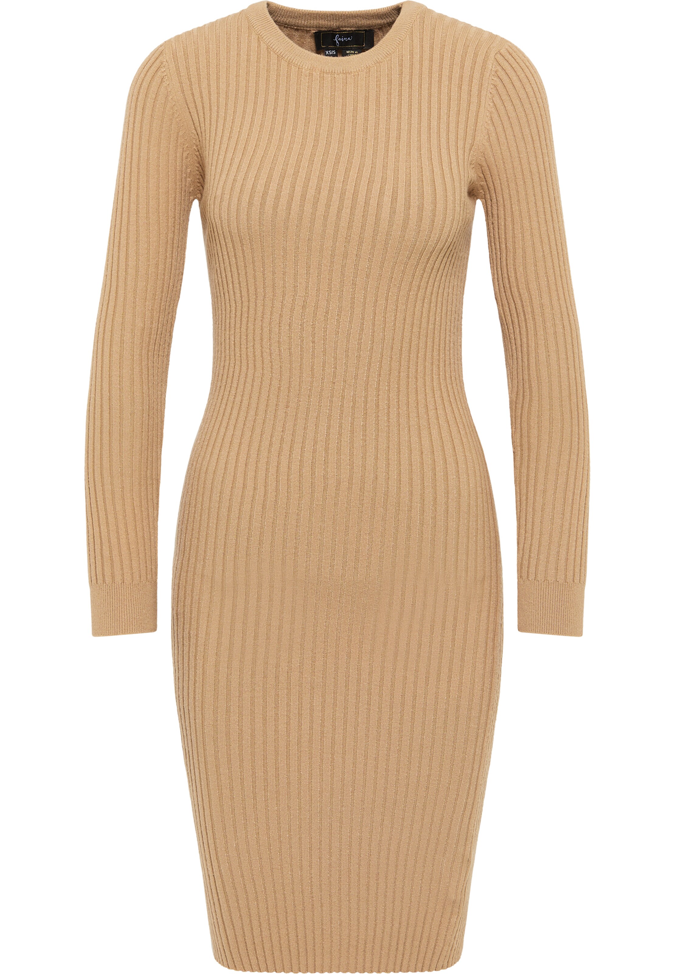 faina - Vestido en beige: frente